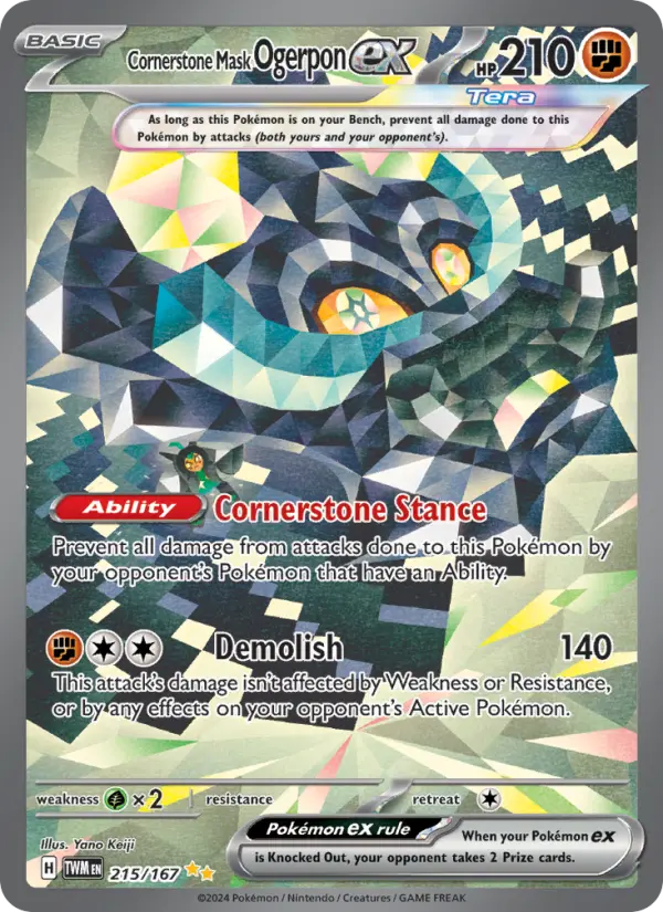 Cornerstone Mask Ogerpon ex - 215