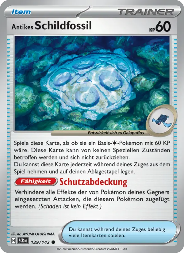 Antikes Schildfossil - 129