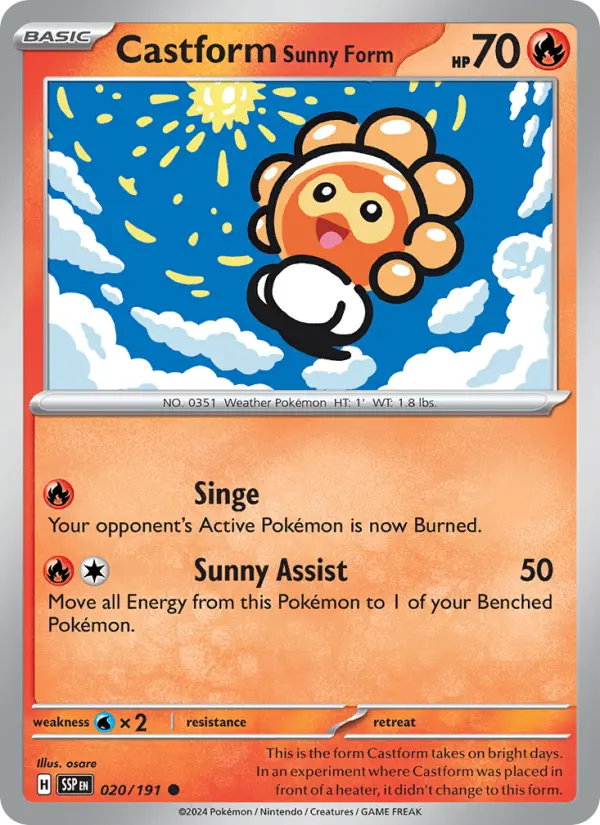 Castform Sunny Form - 020