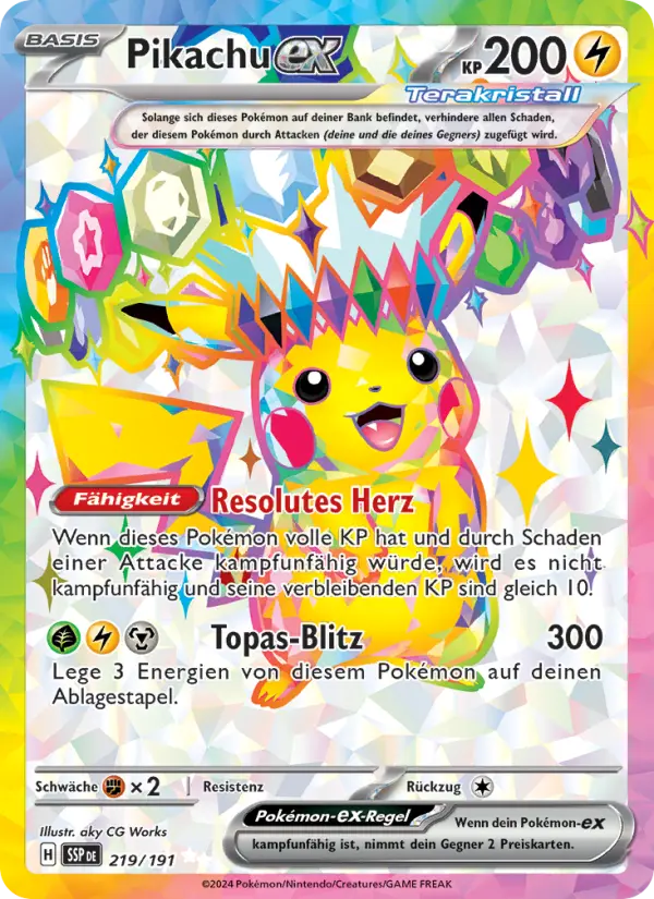 Pikachu-ex - 219