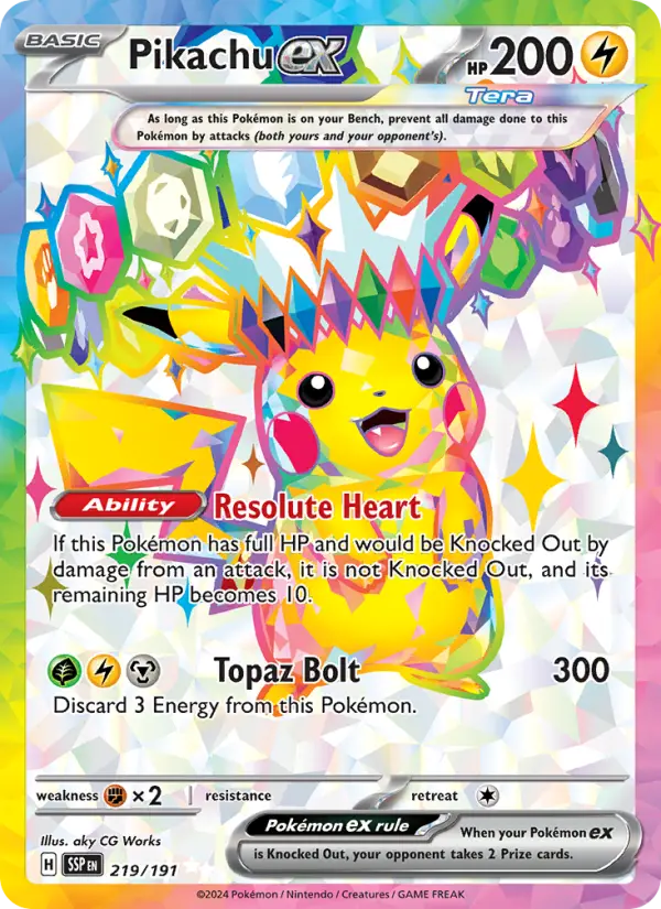 Pikachu ex - 219