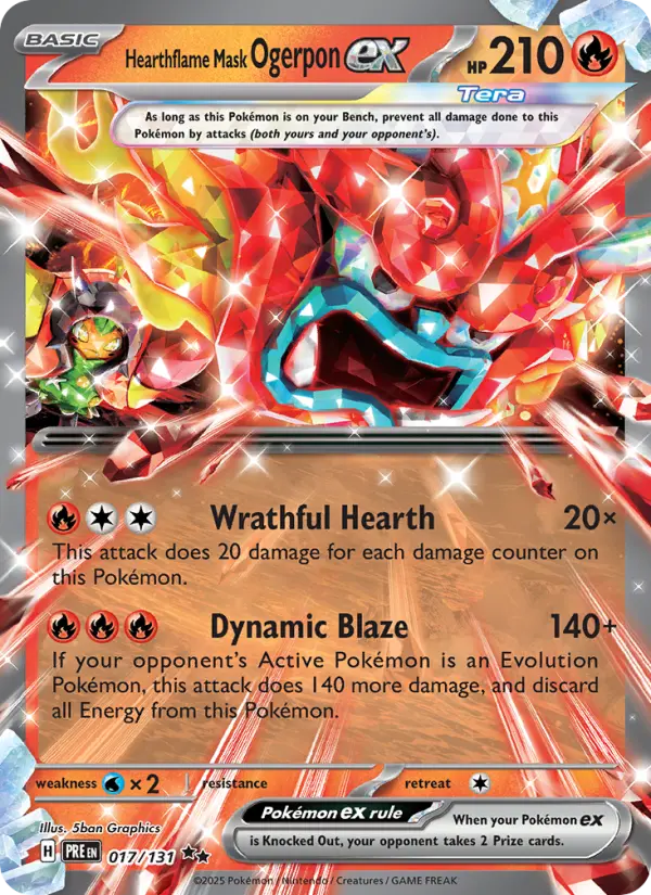 Hearthflame Mask Ogerpon ex - 017