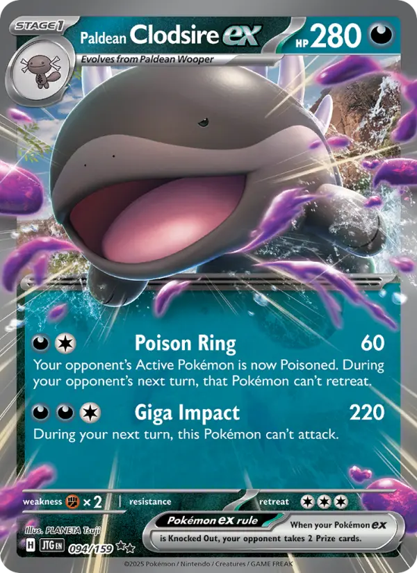 Paldean Clodsire ex - 094