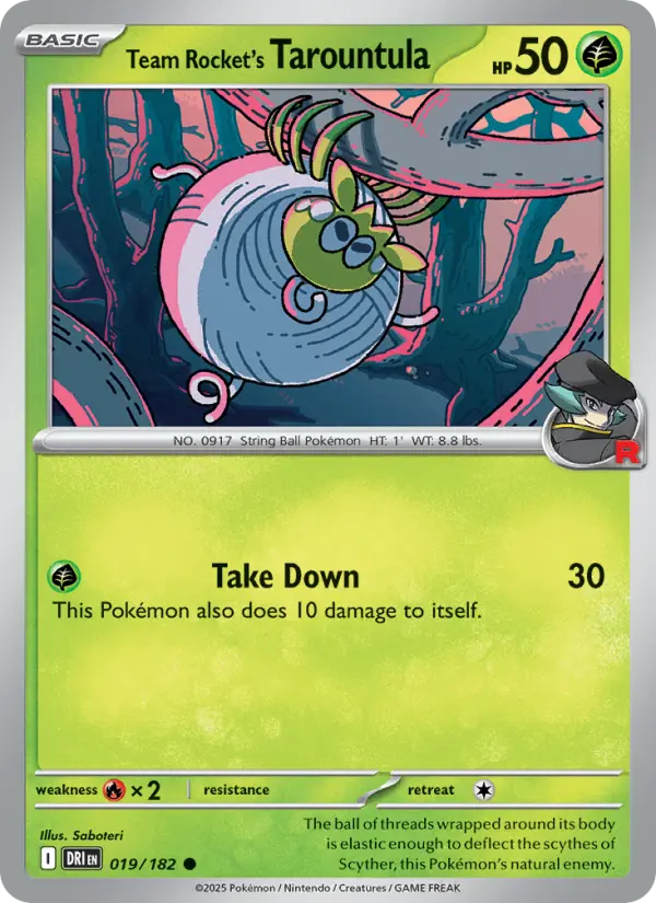 Team Rocket's Tarountula - 019
