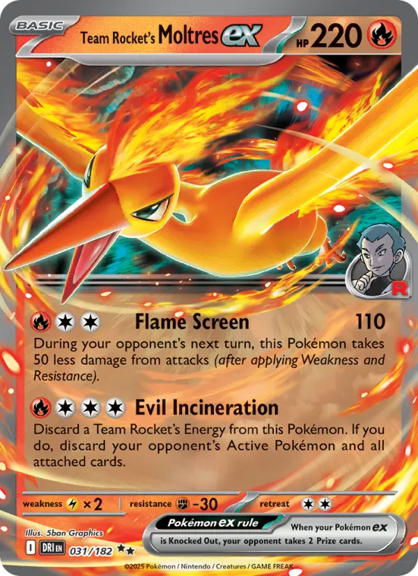 Team Rocket's Moltres ex - 031