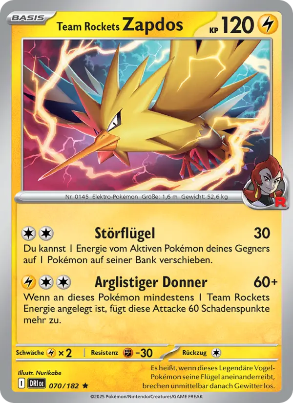 Team Rockets Zapdos - 070