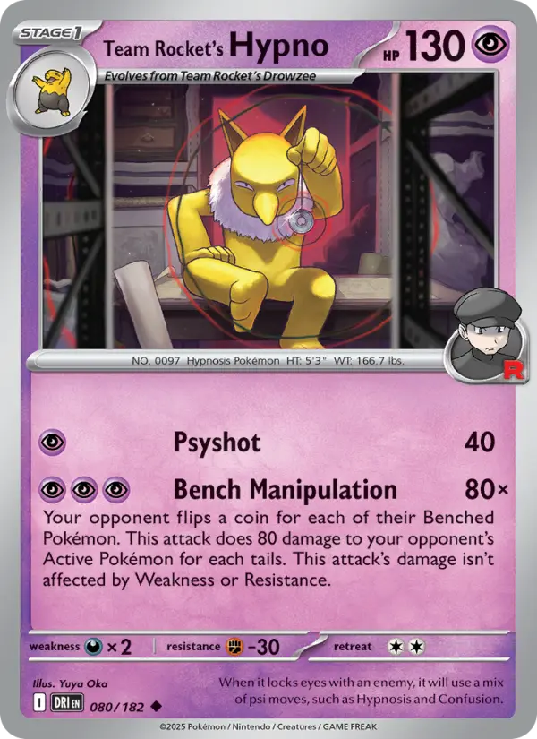 Team Rocket's Hypno - 080