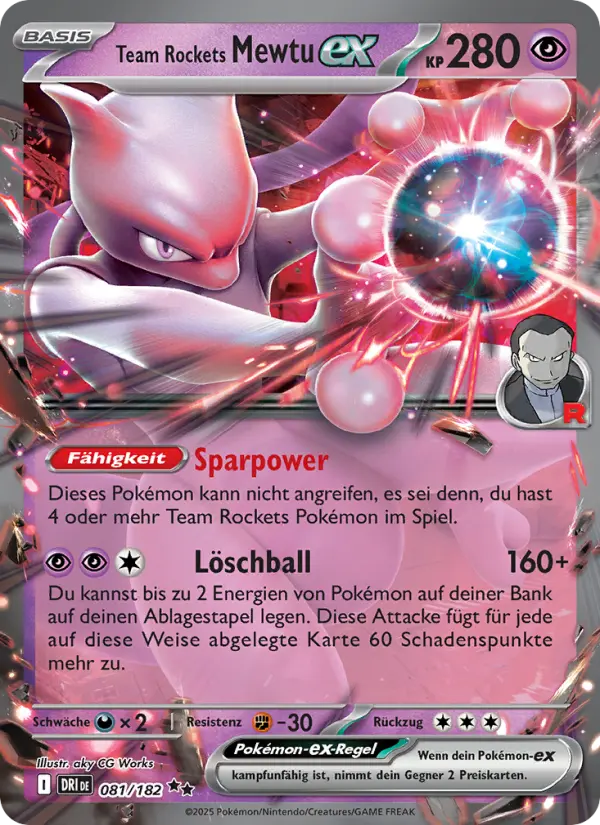 Team Rockets Mewtu-ex - 081