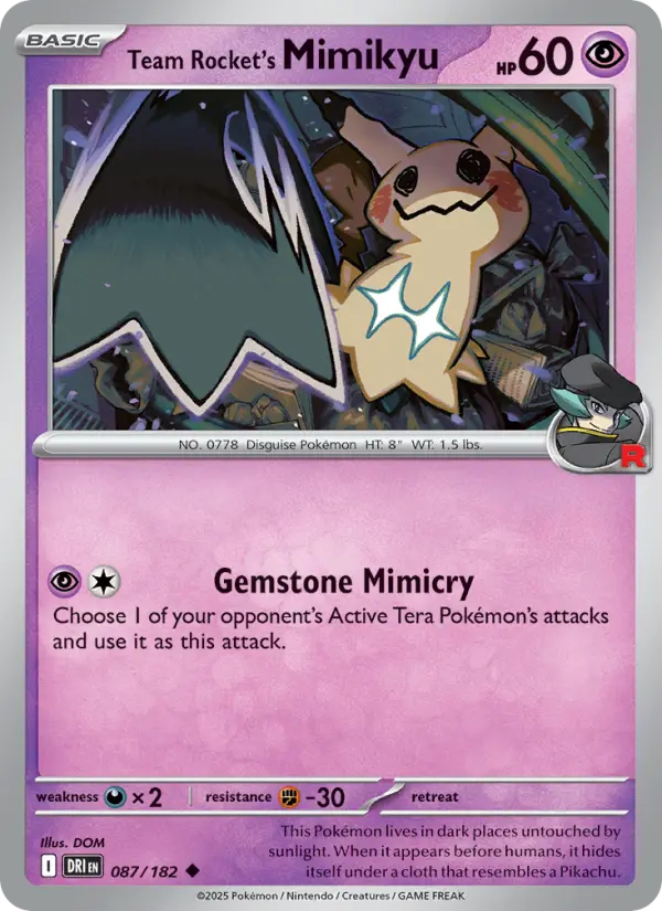 Team Rocket's Mimikyu - 087