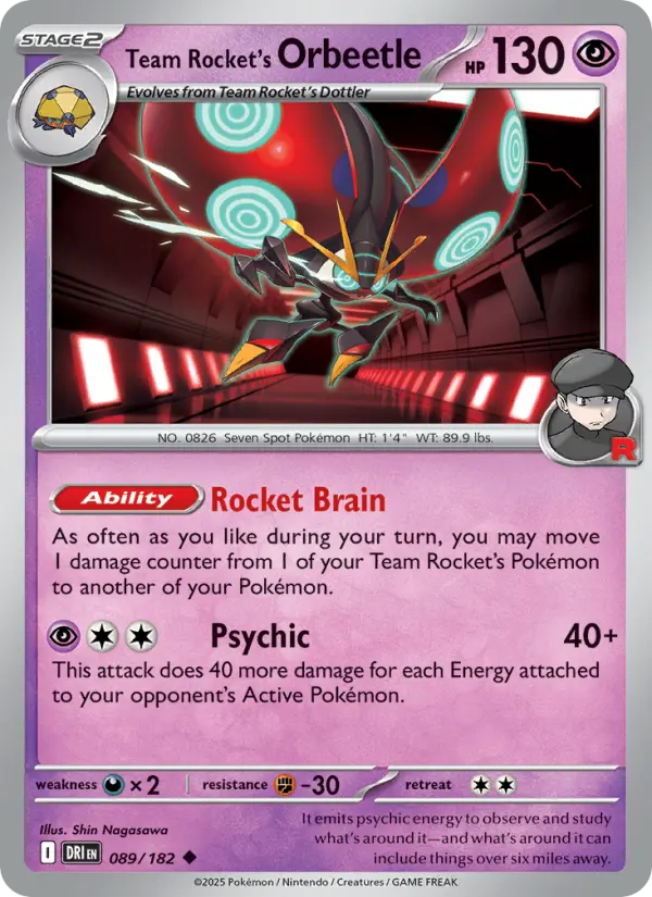 Team Rocket's Orbeetle - 089