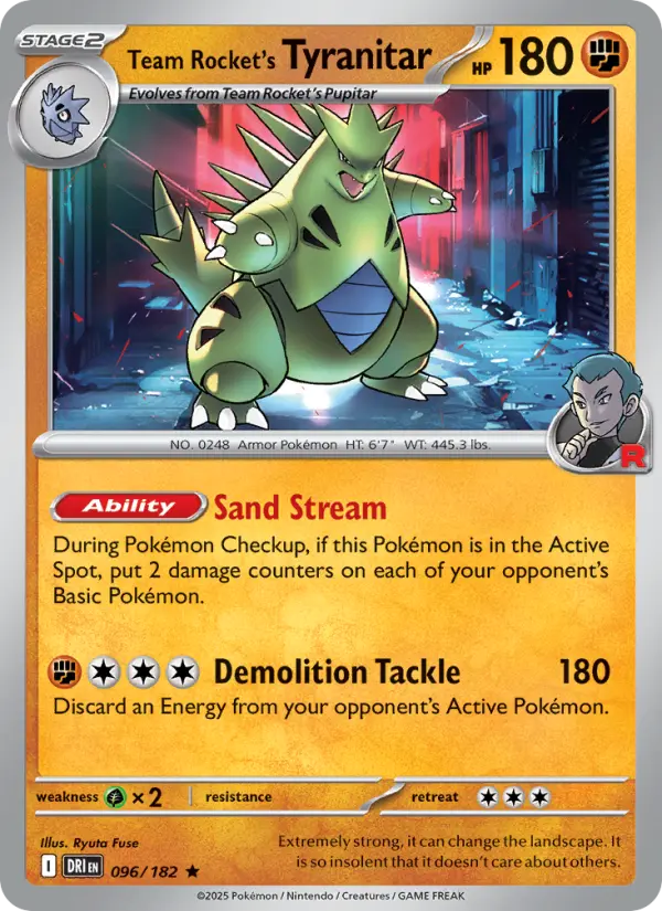 Team Rocket's Tyranitar - 096
