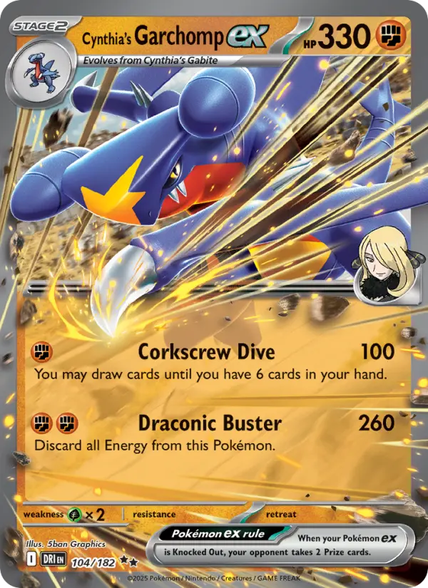 Cynthia's Garchomp ex - 104