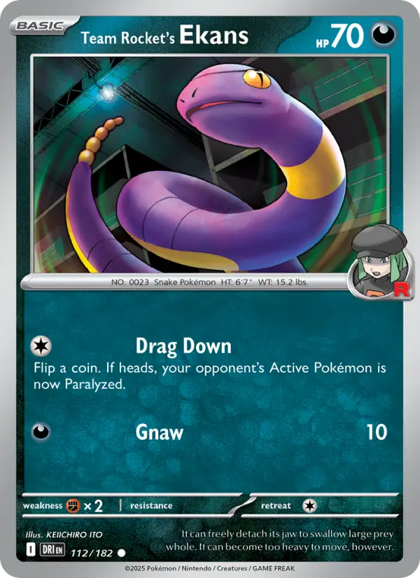 Team Rocket's Ekans - 112