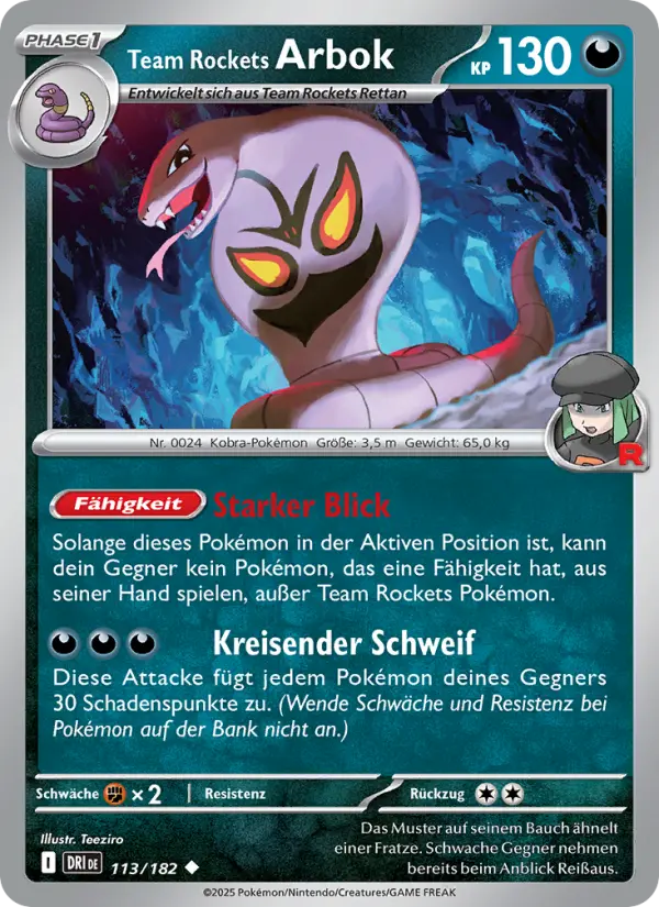 Team Rockets Arbok - 113