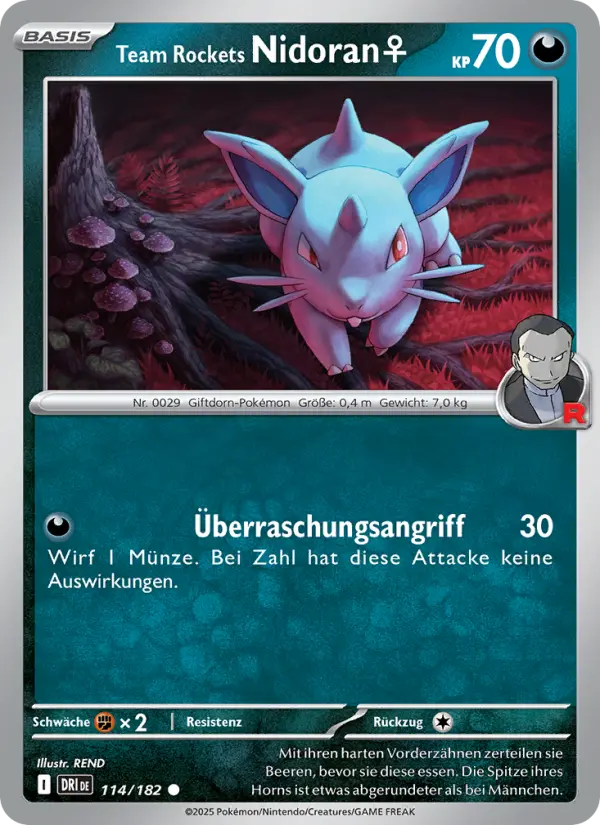 Team Rockets Nidoran♀ - 114