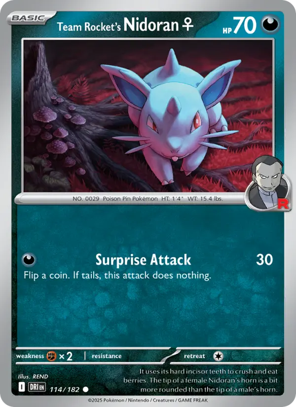 Team Rocket's Nidoran♀ - 114