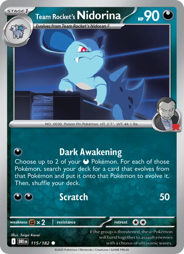 Team Rocket's Nidorina - 115