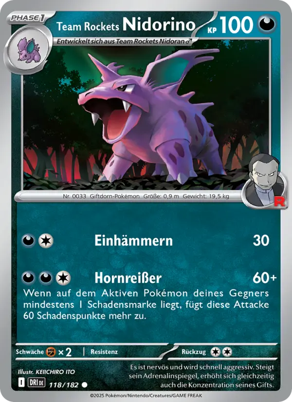 Team Rockets Nidorino - 118