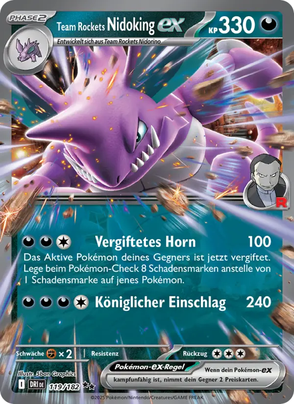 Team Rockets Nidoking-ex - 119