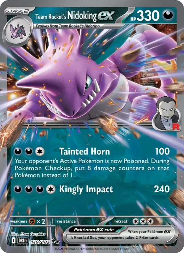 Team Rocket's Nidoking ex - 119