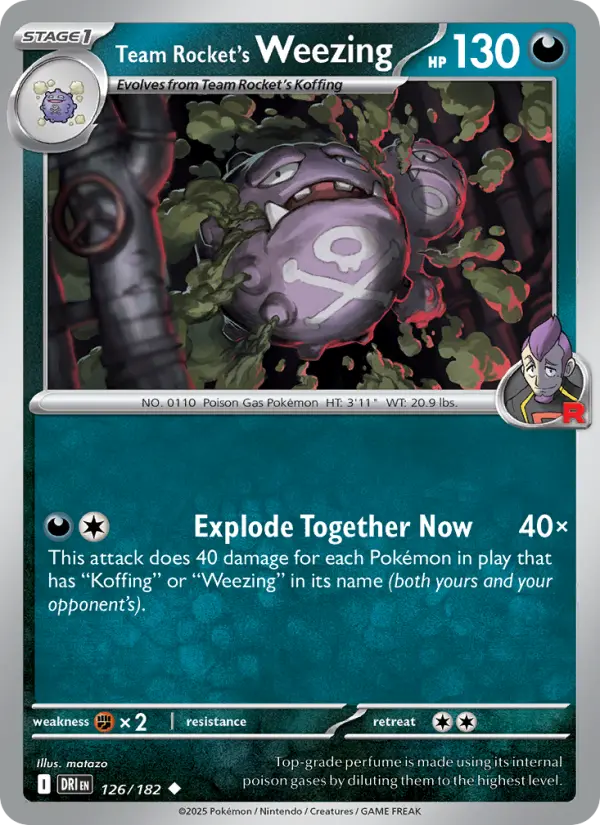 Team Rocket's Weezing - 126