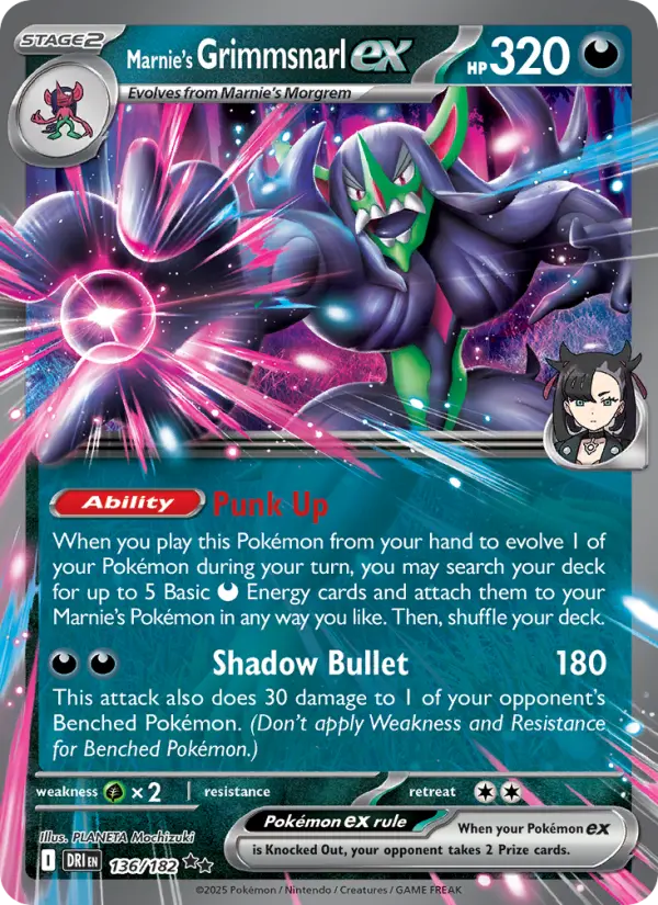 Marnie's Grimmsnarl ex - 136