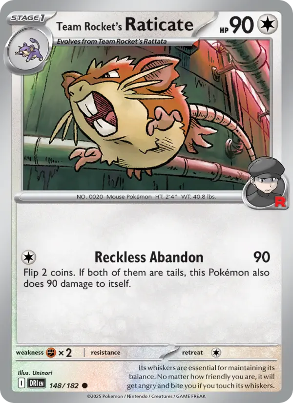 Team Rocket's Raticate - 148