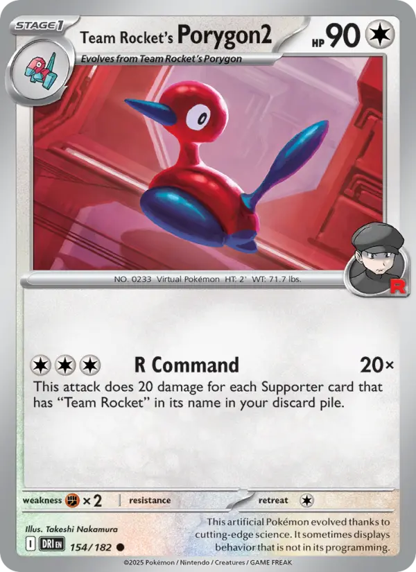 Team Rocket's Porygon2 - 154