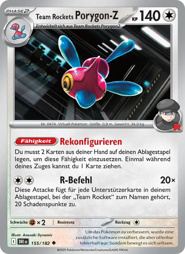 Team Rockets Porygon-Z - 155
