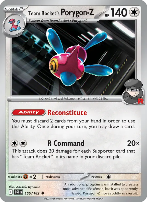 Team Rocket's Porygon-Z - 155