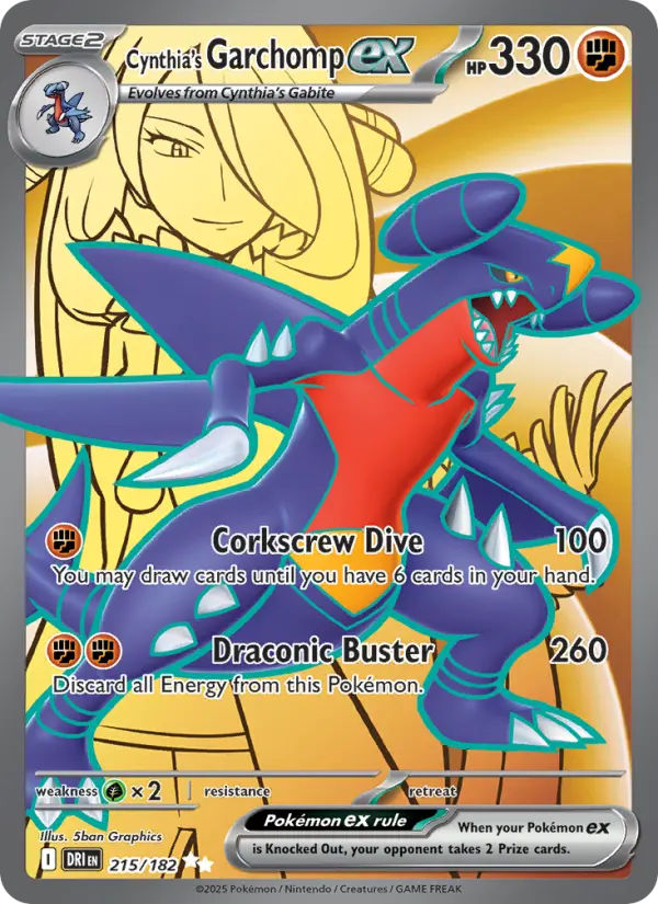 Cynthia's Garchomp ex - 215