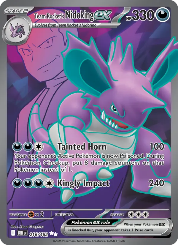 Team Rocket's Nidoking ex - 216