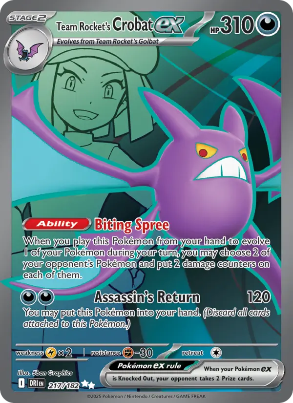 Team Rocket's Crobat ex - 217