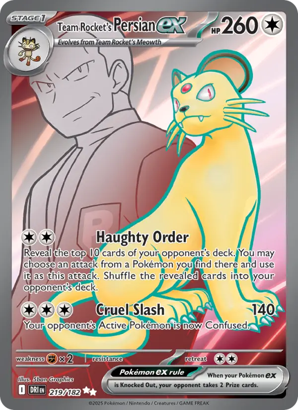 Team Rocket's Persian ex - 219