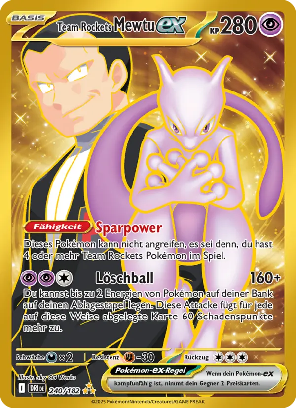 Team Rockets Mewtu-ex - 240