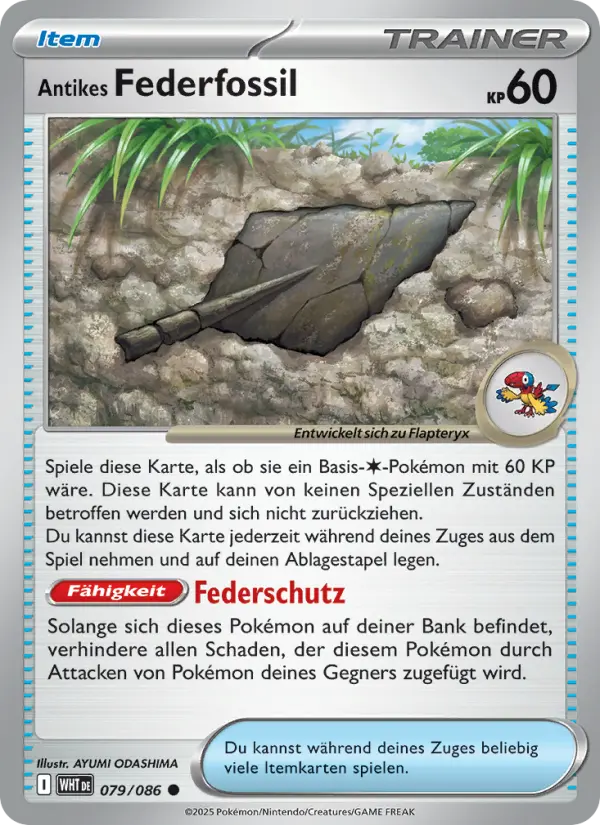 Antikes Federfossil - 079