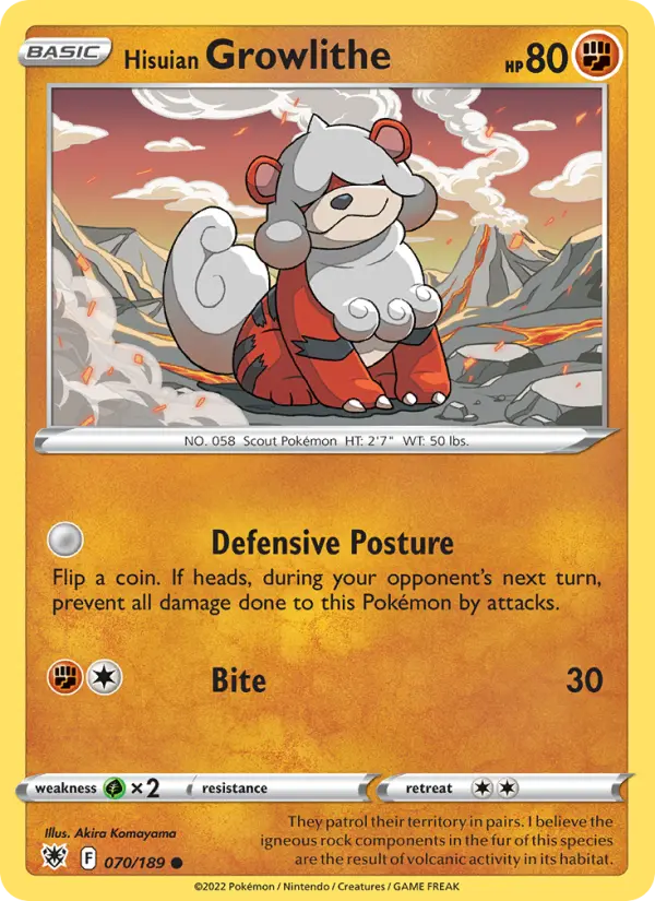 Hisuian Growlithe - 070