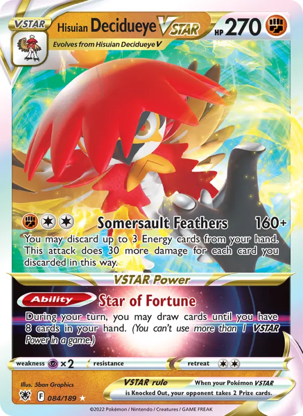 Hisuian Decidueye VSTAR - 084