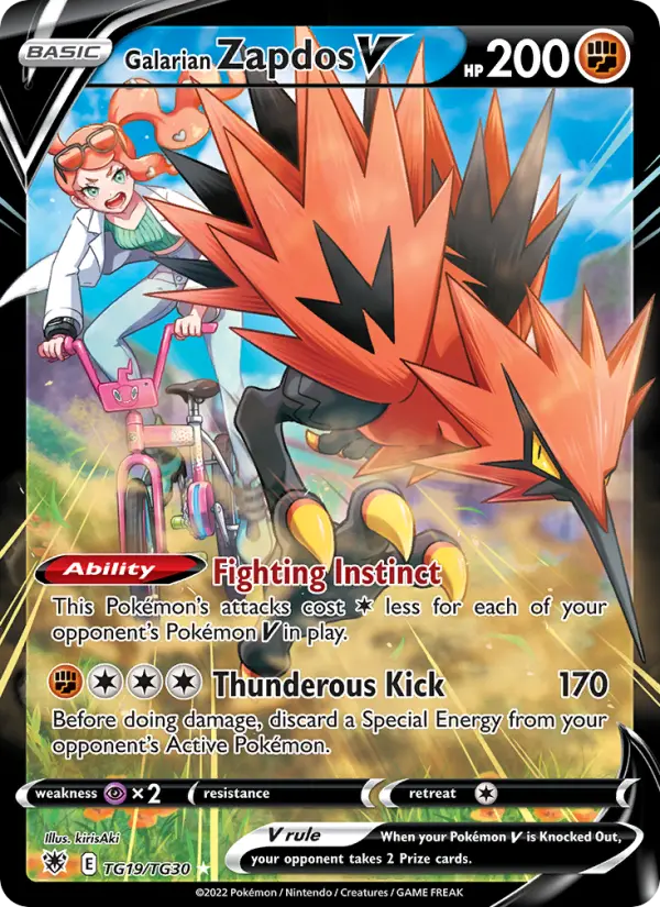 Galarian Zapdos V - TG19