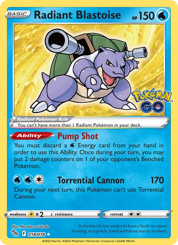 Radiant Blastoise - 018