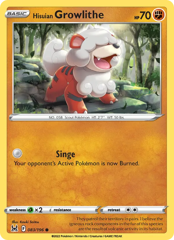 Hisuian Growlithe - 083