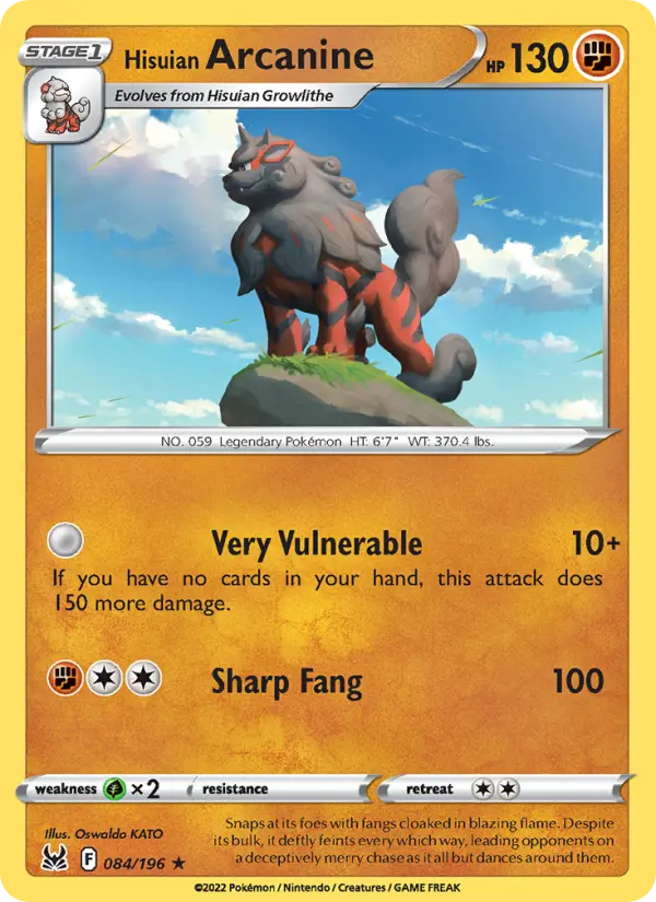 Hisuian Arcanine - 084