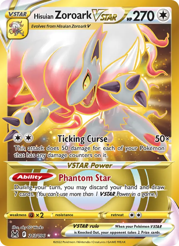 Hisuian Zoroark VSTAR - 213