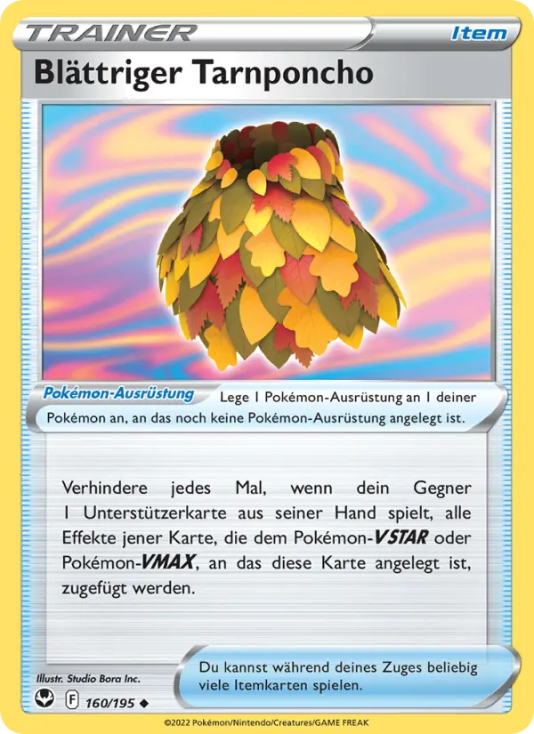 Blättriger Tarnponcho - 160