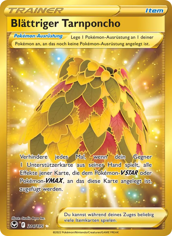 Blättriger Tarnponcho - 214