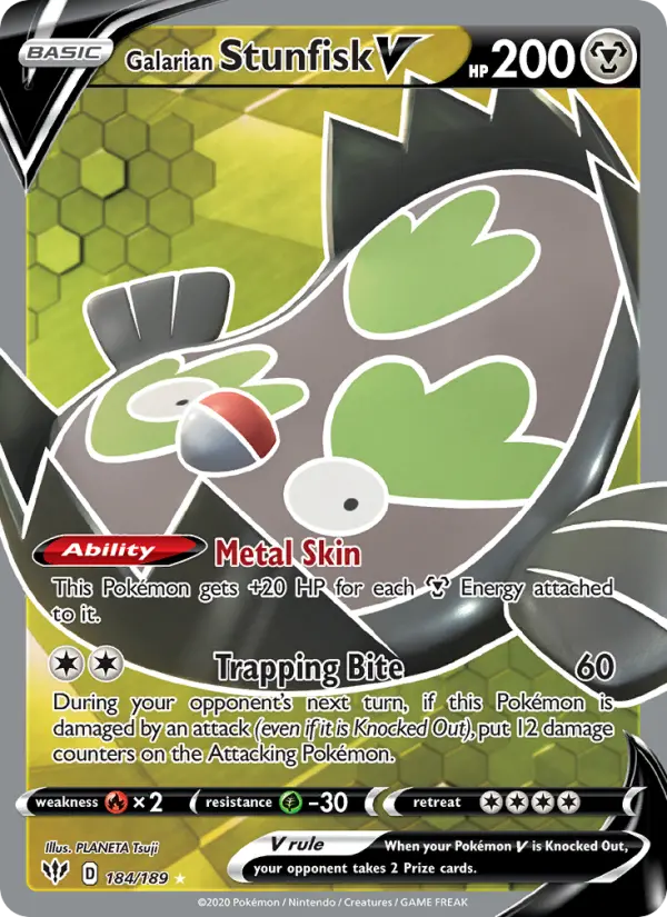 Galarian Stunfisk V - 184