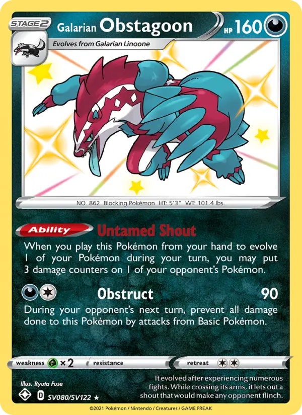 Galarian Obstagoon - SV080
