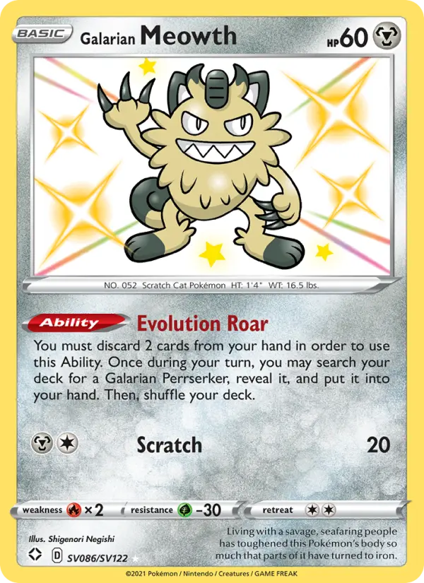 Galarian Meowth - SV086