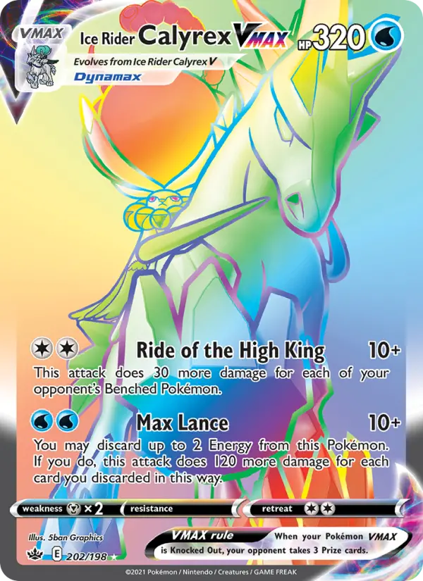 Ice Rider Calyrex VMAX - 202
