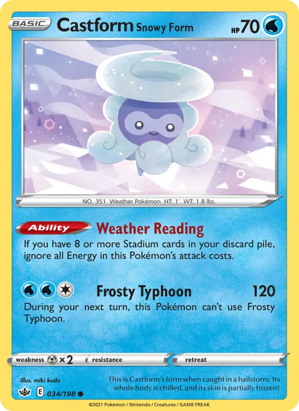 Castform Snowy Form - 34